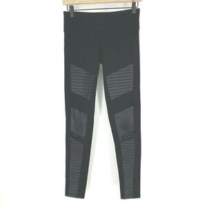 Alo Yoga Leggings Moto Rib Mesh Texture